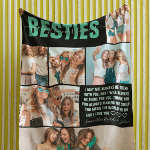 Best Friends Forever Modern BFF 6 Photo Fleece Blanket