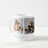 Best Friends Forever | Modern BFF Minimal 3 Photo Coffee Mug (Front Left)