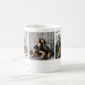 Best Friends Forever | Modern BFF Minimal 3 Photo Coffee Mug (Center)