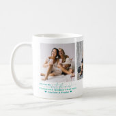 Best Friends Forever | Modern BFF Minimal 3 Photo Coffee Mug (Left)