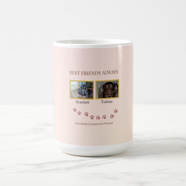 Best Friends Forever Pawprint Coffee Mug (Center)
