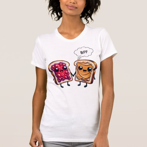 Best Friends Forever Peanut butter and jelly  T_Shirt