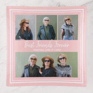 Best Friends Forever Personalized Photo Trinket Tray