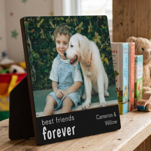 Best Friends Forever Pet And Child Photo Besties Plaque