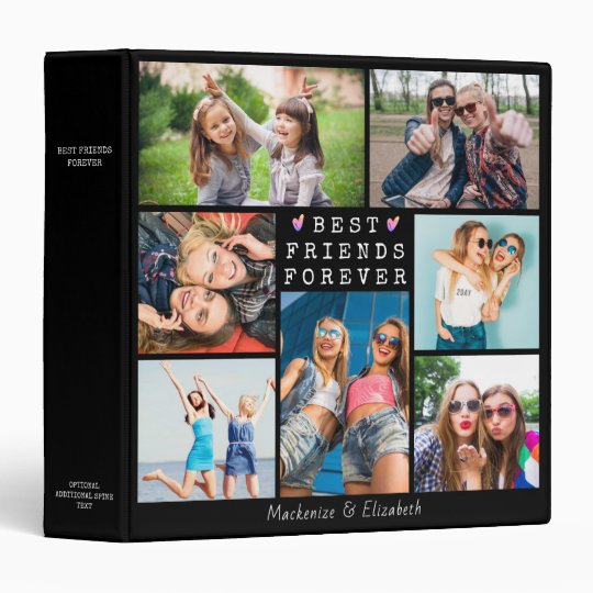 BEST FRIENDS FOREVER Photo Collage Album Scrapbook 3 Ring Binder