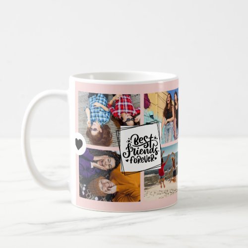 Best Friends Forever Photo Collage Coffee Mug