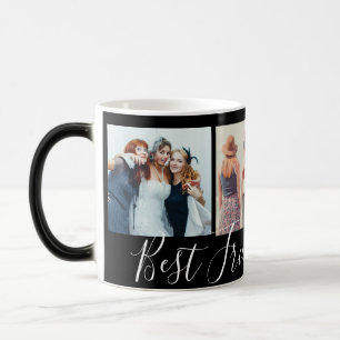 Best Friends Forever Photo Collage Color Morph Mug