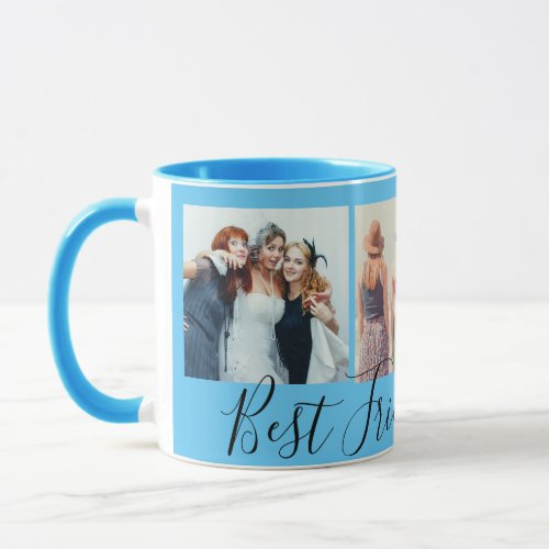 Best Friends Forever Photo Collage Mug