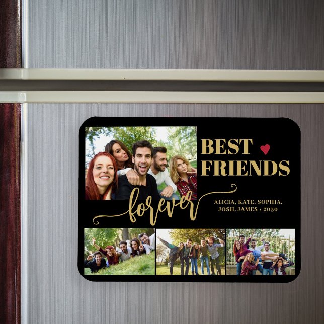 Best Friends Forever photo collage personalized Magnet (Creator Uploaded)