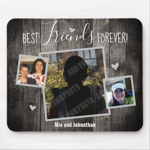 Best Friends Forever Photo Mouse Pad