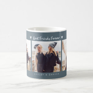 Best Friends Forever Photo Multi Photo Slate Blue Coffee Mug