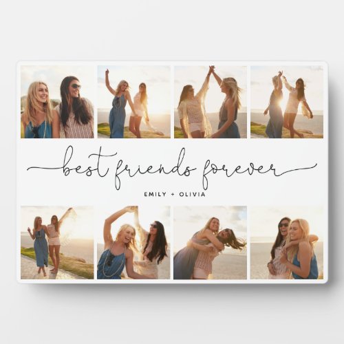 Best Friends Forever Quote Photo Collage Names Plaque