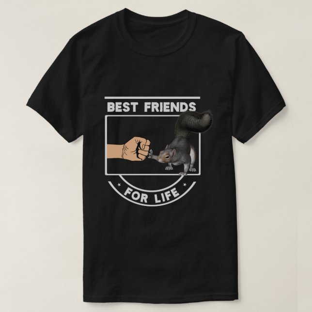 Best Friends Forever Squirrel Cute Fist Bump Bff F T-Shirt (Design Front)