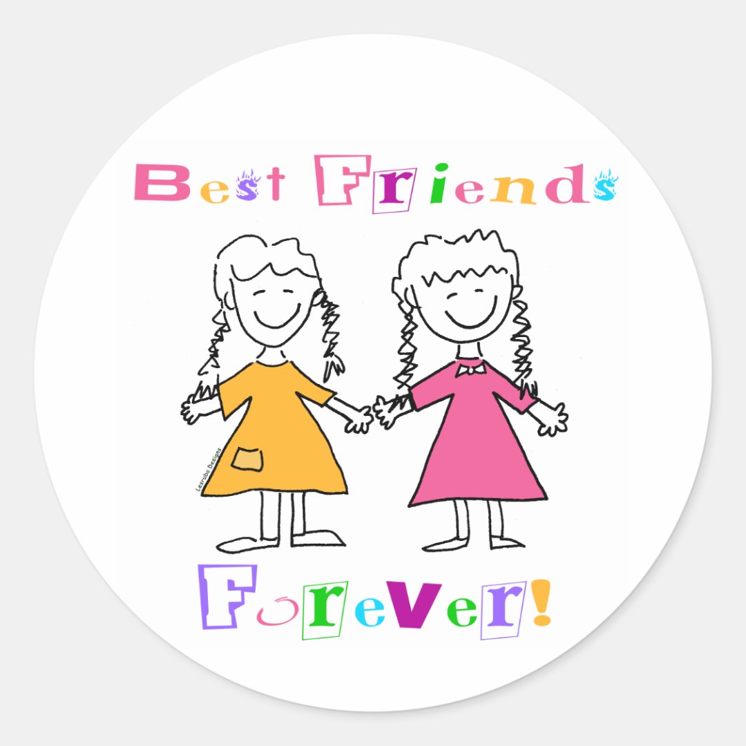 Best Friends Forever Stickers Zazzle