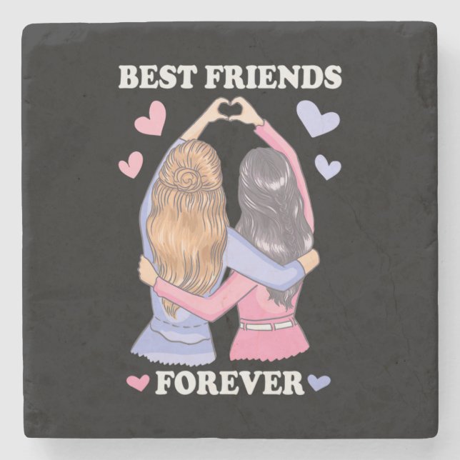 Best Friends Forever Stone Coaster (Front)