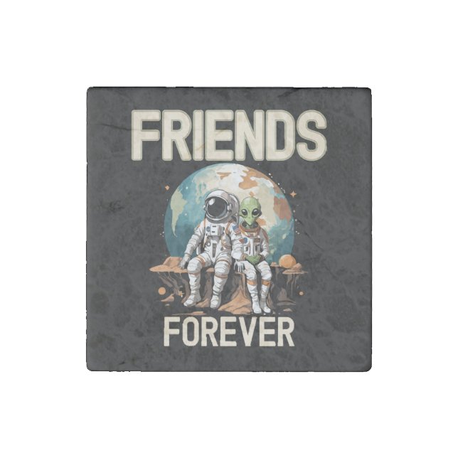 Best Friends Forever  Stone Magnet (Front)