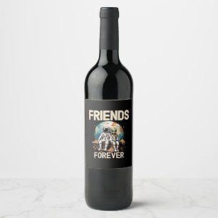 Best Friends Forever Wine Label