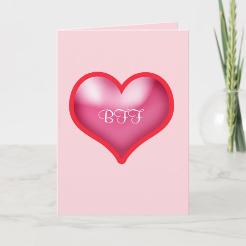 Best Friends Forever with Heart Thank You Card