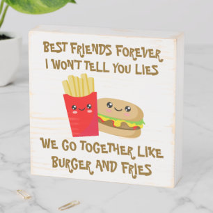 Best Friends Forever Wooden Box Sign