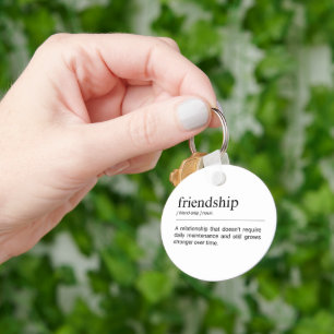 Best Friends Friendship Definition Keychain