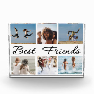 Best Friends Friendship Six Photo Collage Block