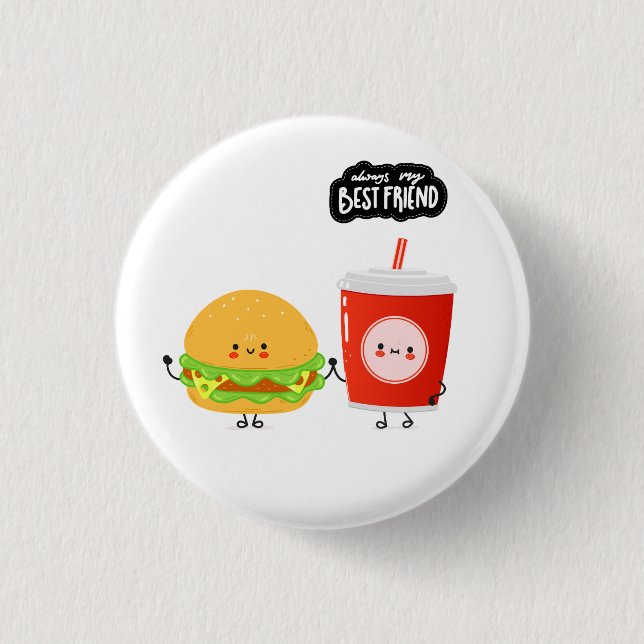 Best Friends Funny Button (Front)
