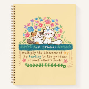 Best Friends’ Gardens - Paisley & Mignon Cats Notebook