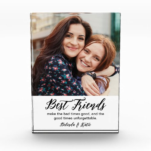 Best Friends Gift for Friends Photo Block