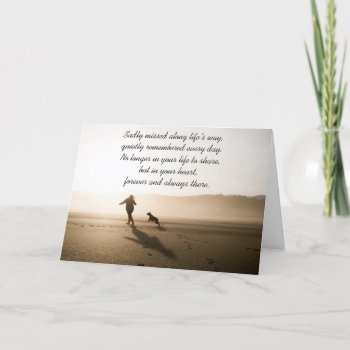 Best Friends Girl And Dog On Beach Card by Paws_At_Peace at Zazzle