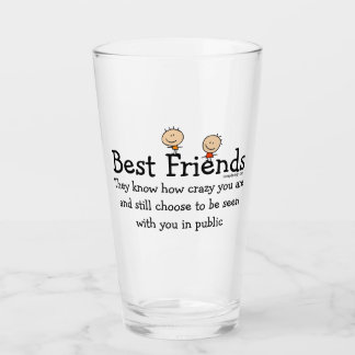 Best Friends Glass