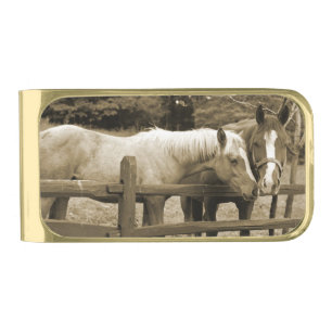 Best Friends Gold Finish Money Clip