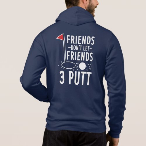 Best Friends Golfing Partners Funny Novelty Hoodie