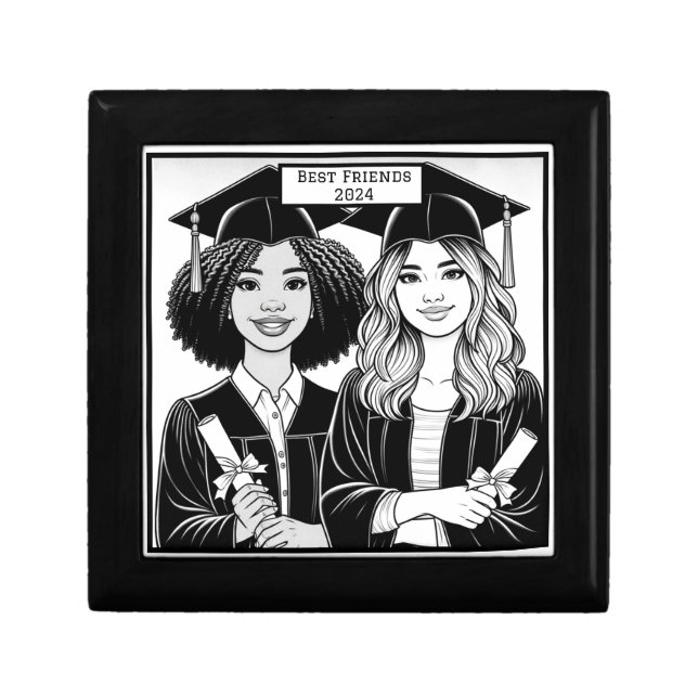 Best Friends Graduation Keepsake Gift Box (Front)