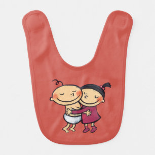Best Friends Hugging Bib