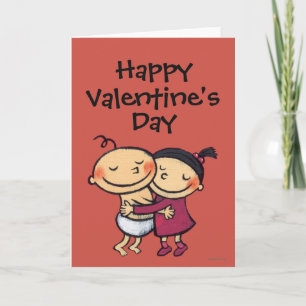 Best Friends Hugging Holiday Card