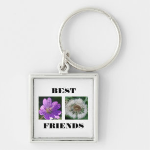 Best Friends Image Template Keychain