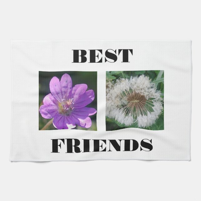 Best Friends Image Template Kitchen Towel (Horizontal)