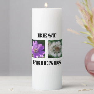Best Friends Image Template Pillar Candle
