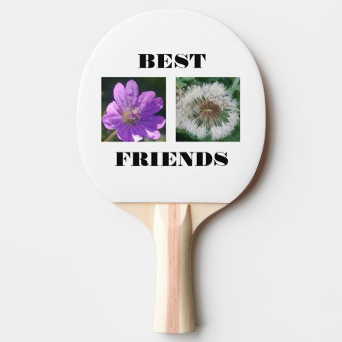 Best Friends Image Template Ping Pong Paddle