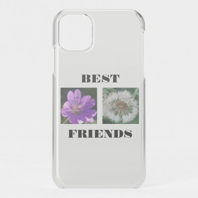 Best Friends Image Template Uncommon iPhone Case (Back)
