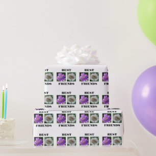 Best Friends Image Template Wrapping Paper