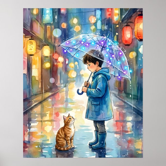 Best Friends in the Rain Poster (Front)