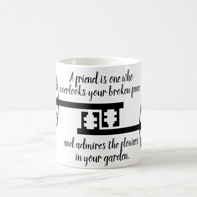 Best Friends Inspirational and Motivational Typo Coffee Mug (Center)