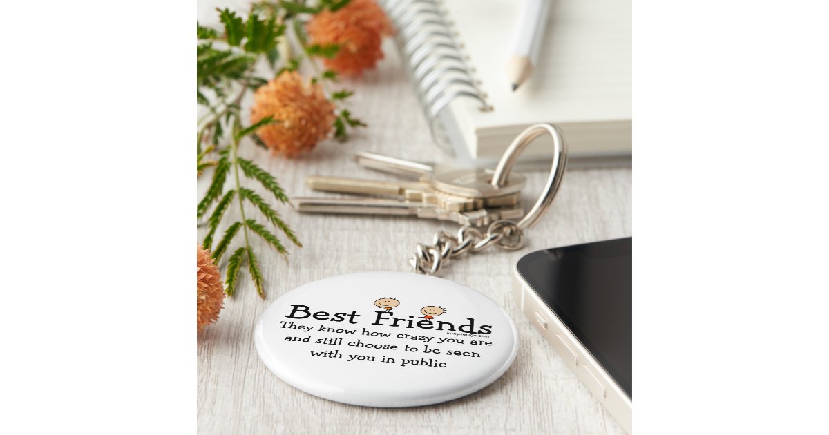 Best Friends Keychain | Zazzle