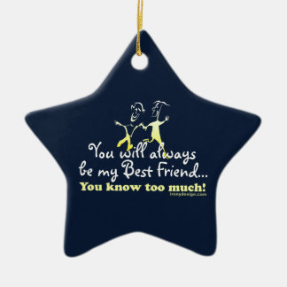 Best Friends Knows Keepsake Ceramic Ornament