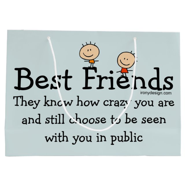 Best Friends Large Gift Bag (Back)