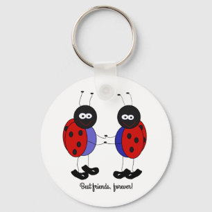 Best friends little ladybugs keychain