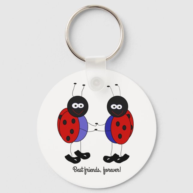 Best friends little ladybugs keychain (Front)