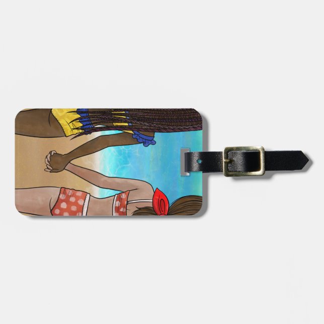 Best Friends Luggage Tag (Front Horizontal)