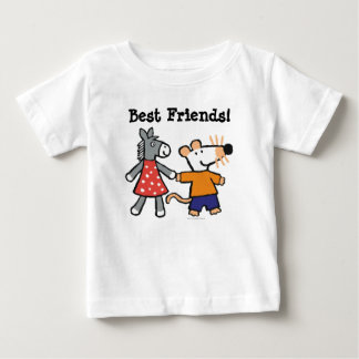 Best Friends Maisy and Dotty Hold Hands Baby T-Shirt